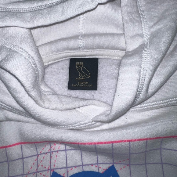 White limited edition blueprint OVO hoodie, worn once in great condition! - Picture 2 of 3